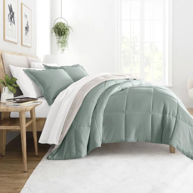 Becky Cameron Reversible Down-Alternative Comforter Bedding Set