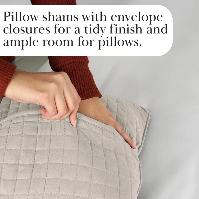 SouthShore Fine Linens Vilano Springs ® Oversized, light-weight Hotel Quality Quilt Set with matching shams