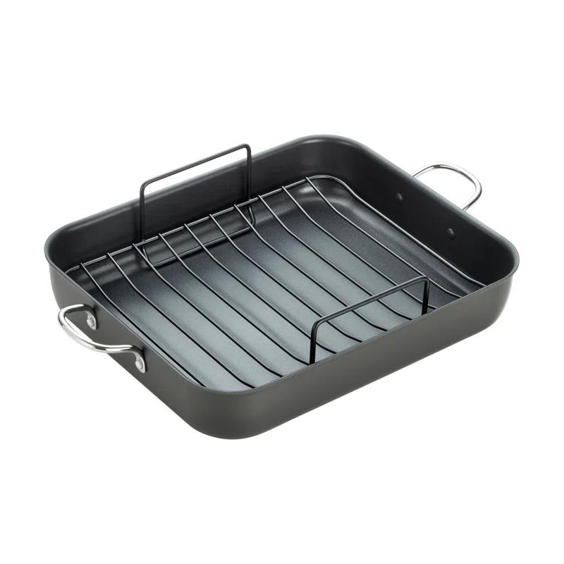 T-fal 14 in. Non-Stick Hard Anodized Aluminum Roasting Pan