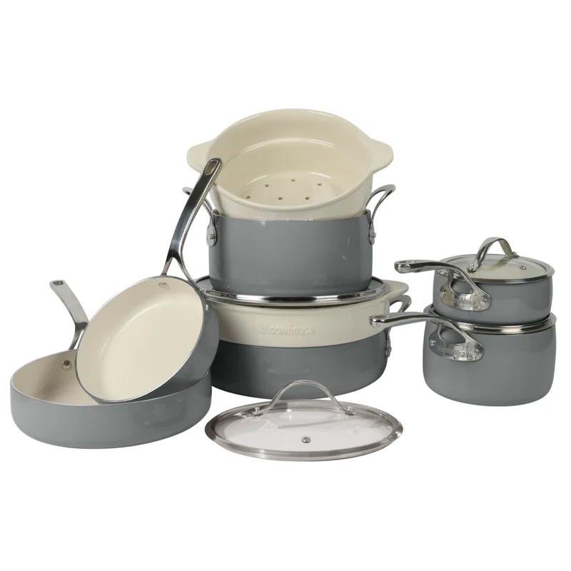 12 - Piece Non-Stick Aluminum Cookware Set