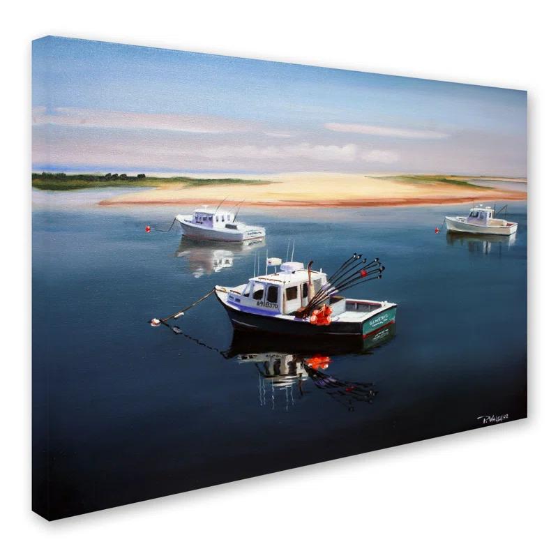 Trademark Fine Art " Cape Cod Fishing Boats " by Paul Walsh