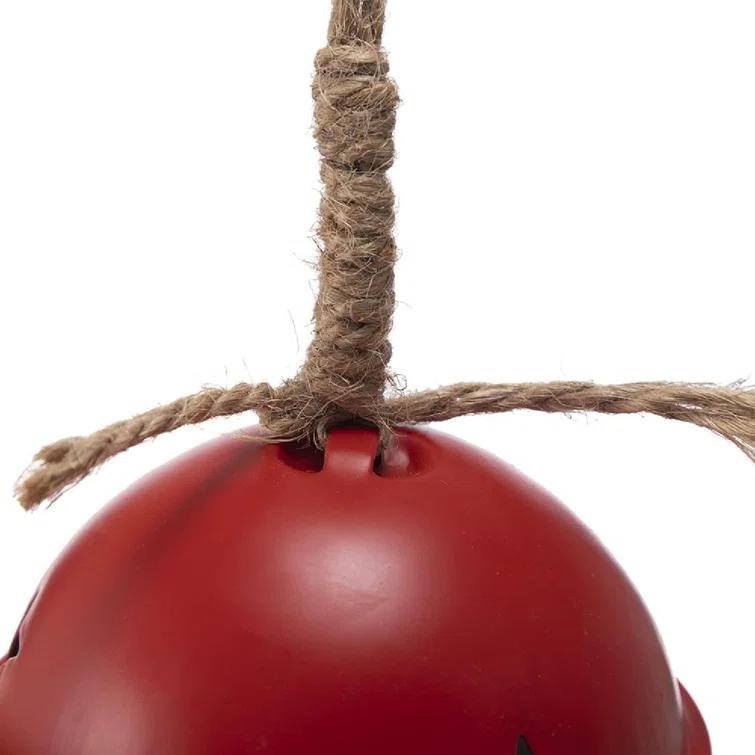 A&B Home 4"Dia. Bell Ornaments - Set of 12 - Red (Set of 12)