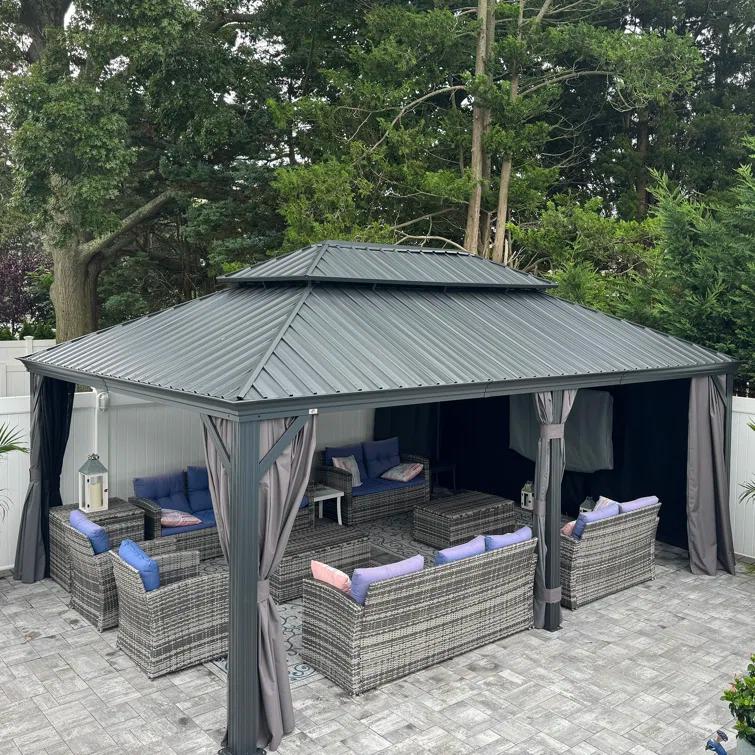 Purple Leaf Aluminum Patio Gazebo