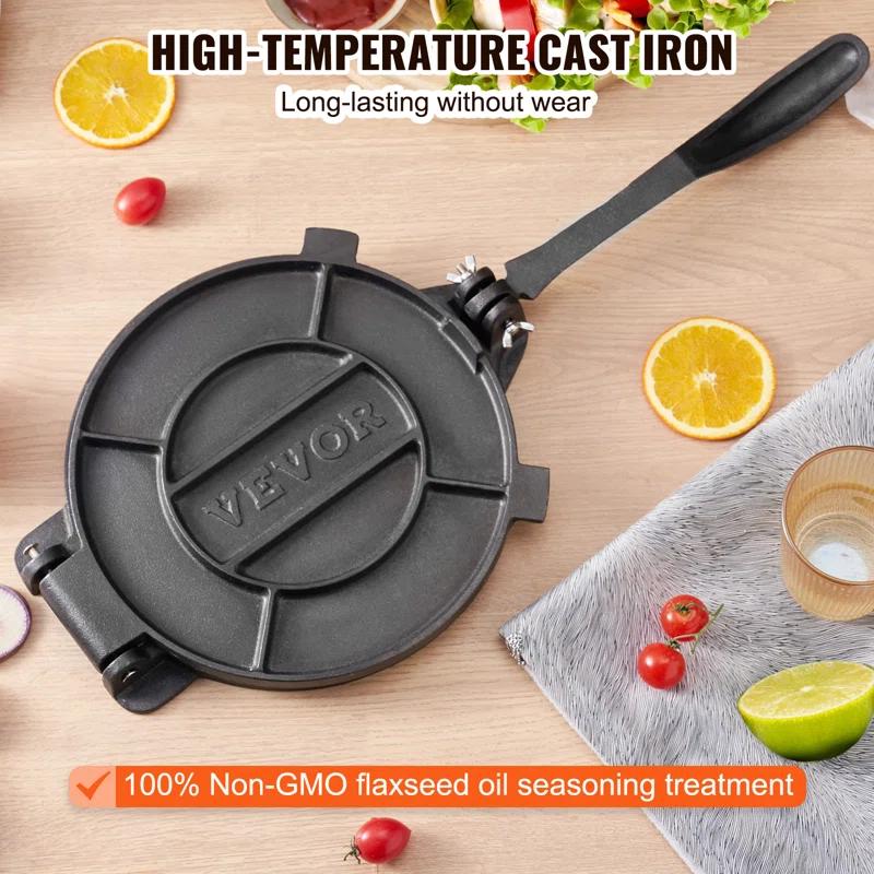 VEVOR VEVOR 8 Inch Tortilla and Roti Maker with 100 Pcs Parchment Paper