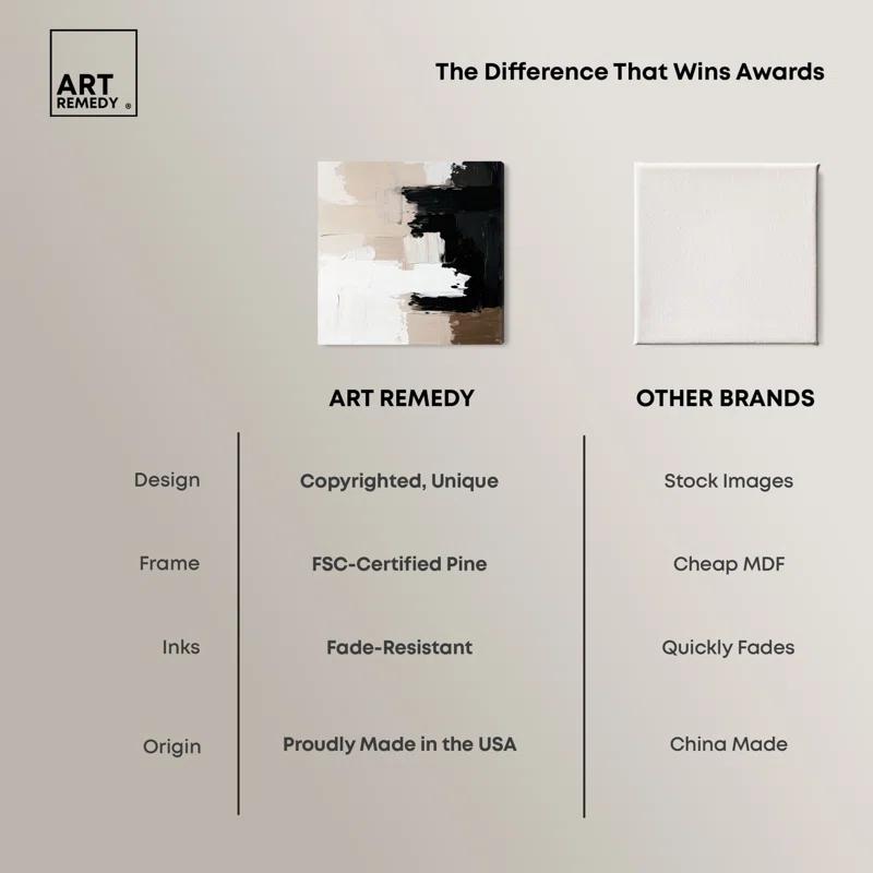 Art Remedy Neutral Ground Canvas Gemstone Abstract Art by Art Remedy