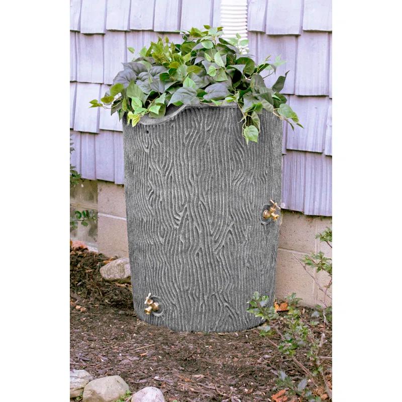 Good Ideas Good Ideas 50 Gallons Plastic Drainable Dual Overflow Planter Rain Barrel