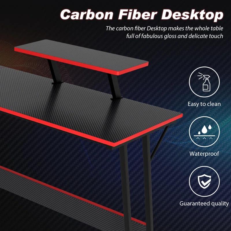 Inbox Zero Jessine L-Shaped Gaming Desk
