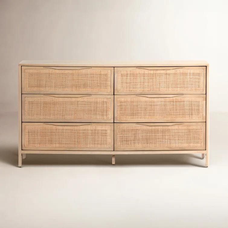 Hannah 6-Drawer Dresser - Natural