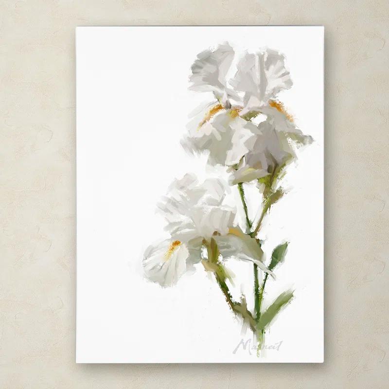 Trademark Fine Art The Macneil Studio " White Iris " by The Macneil Studio