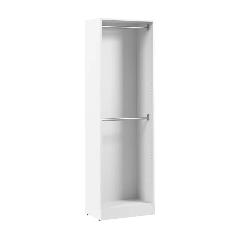Bestar Florence 25W X 16D Modular Double Hanging Closet System Tower
