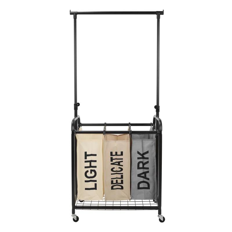 Rebrilliant Metal Rolling Laundry Sorter with Handles