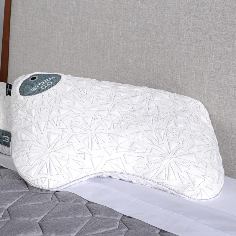 Bedgear Bedgear Storm Cuddle Curve Performance Cooling Pillow for Side Sleepers- Medium Firmness