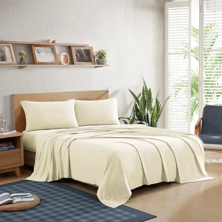 Brielle Jersey Cotton Blend Jersey Knit Sheet Set