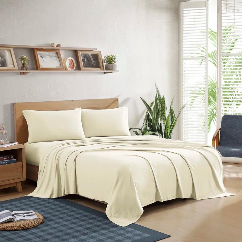 Brielle Jersey Cotton Blend Jersey Knit Sheet Set