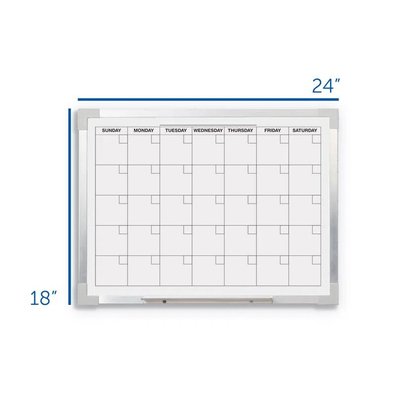 Flipside Products Wall Mounted Magnetic Wall Calendar, 18" x 24"