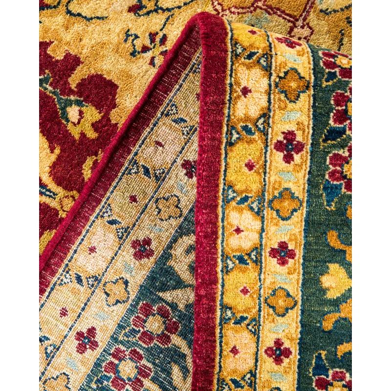 Solo Rugs Classic One-of-a-Kind Traditional Hand-Knotted Burgundy Area Rug 6' x 8'8" & Reviews | Perigold