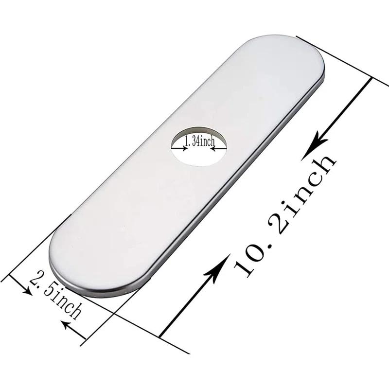 Greenspring Chrome Sink Hole Cover Escutcheon Round 10" Bathroom Or Kitchen Sink Faucet