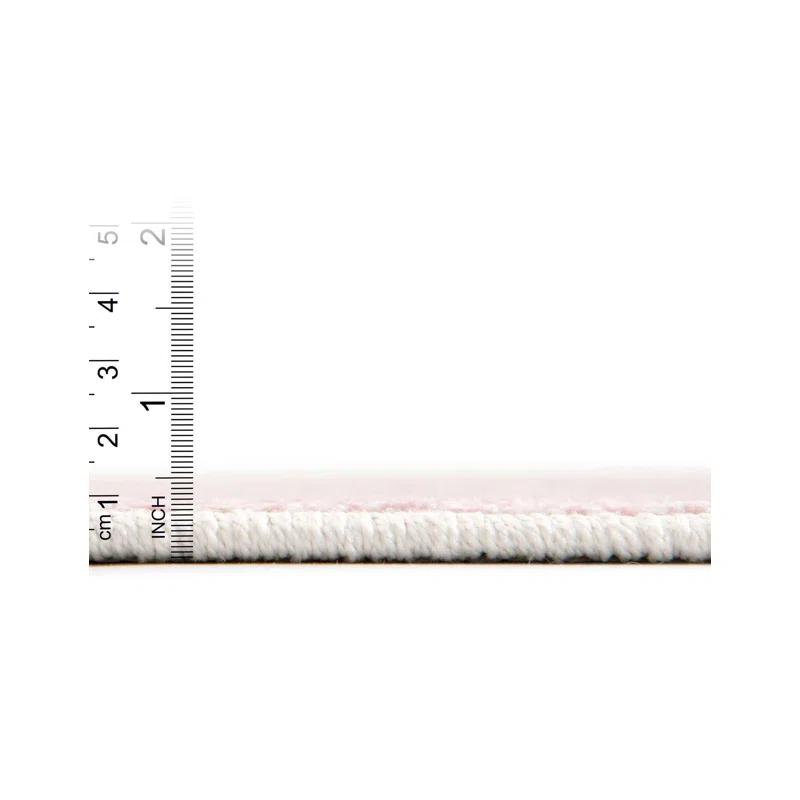 Whimsy Stars Baby Pink/Ivory Kid Rug