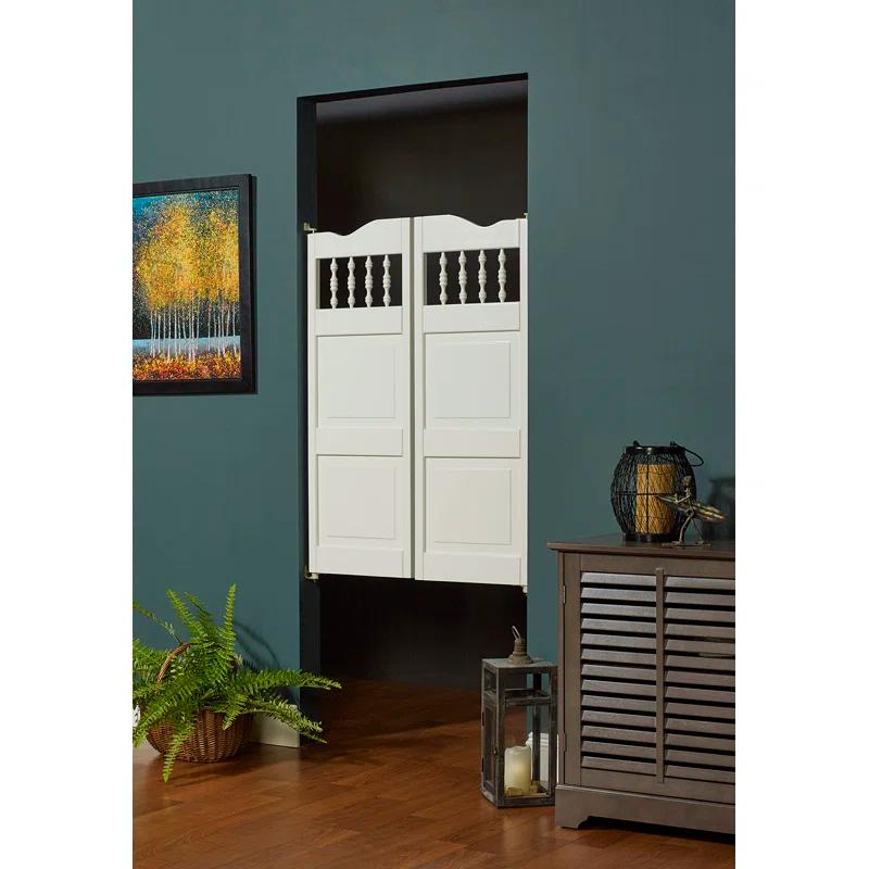 LTL Home Products 42'' Solid Wood Paneled Unfinished Café / Saloon Door