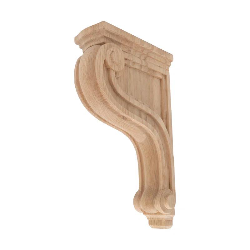 Architectural Products by Outwater L.L.C. 10-13/16 in x 2-1/8 in x 6-11/16 in Unfinished Medium Solid Classic Plain Wood Corbel