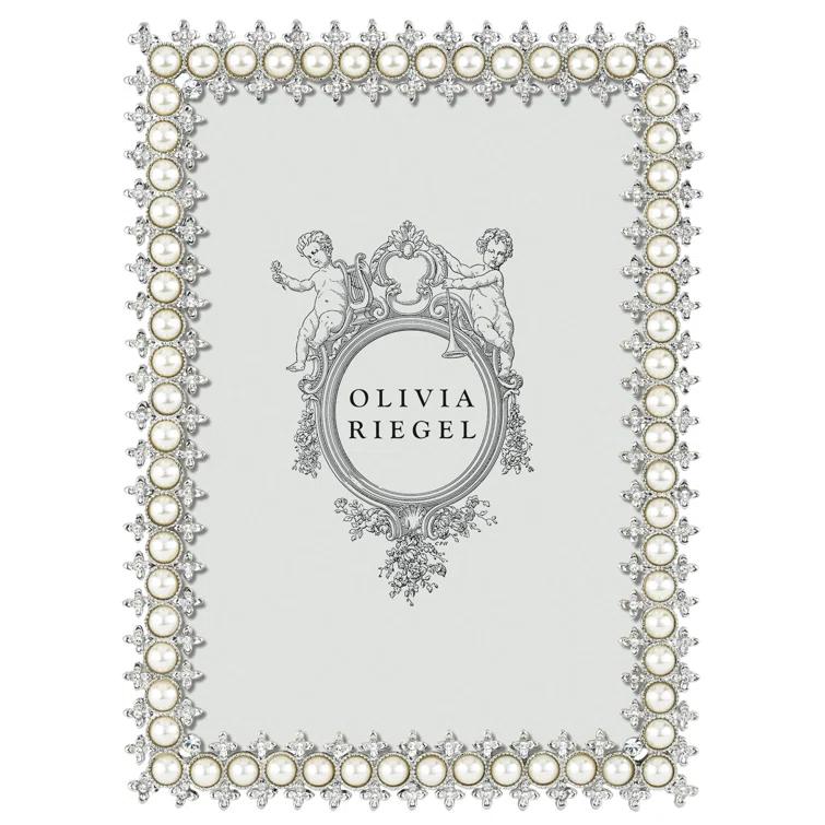 Elegant Silver Crystal 8x10 Tabletop Photo Frame