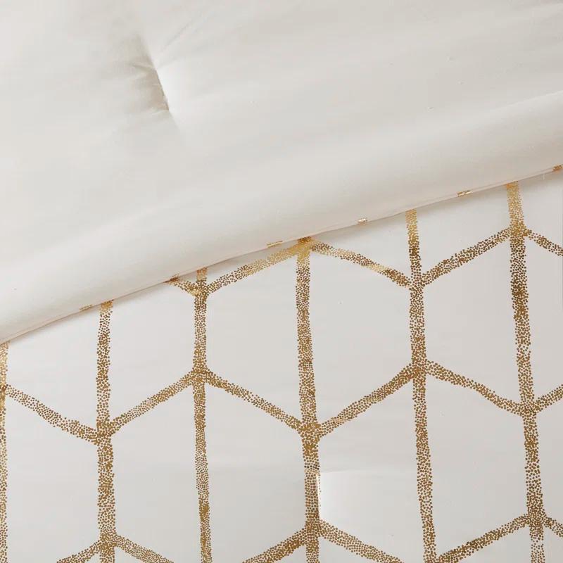 Intelligent Design Raina Metallic Printed Comforter Set