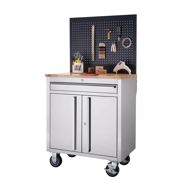 Trinity TRINITY BASICS 31 in. W 1-Drawer Workbench w/ Pegboard