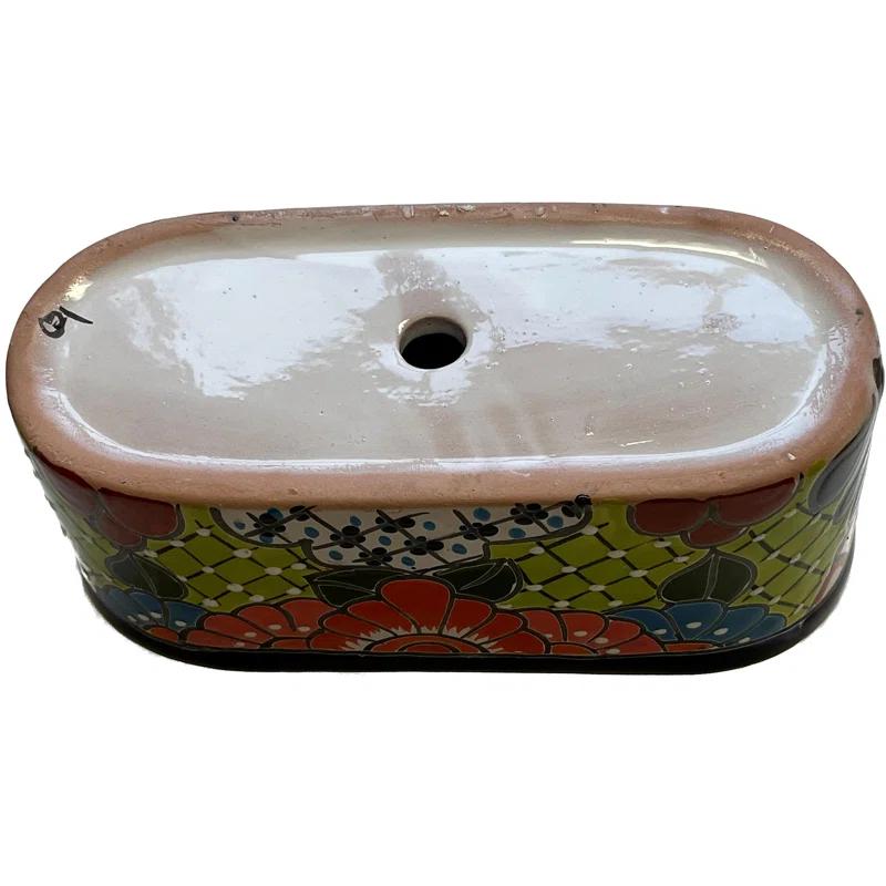 Bungalow Rose TalaMex Cuna Mexican Colors Talavera Ceramic Garden Pot