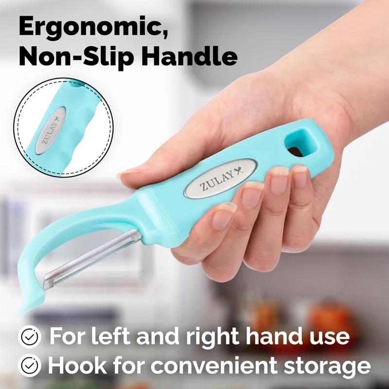 Zulay Kitchen Zulay Kitchen Premium Vegetable Peeler For Kitchen - Swivel Peeler With Razor Sharp Stainless Steel Blades & Strong Ergonomic Handle