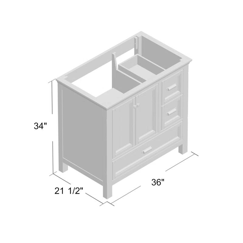 Craft + Main Melgar 36" Single Bathroom Vanity Base Only