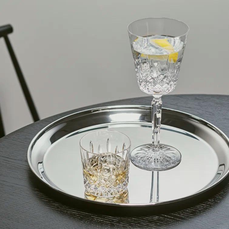 Elegant Classic 9oz Clear Cut Crystal Tumbler for Cold Drinks