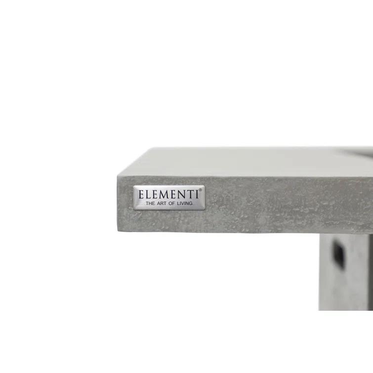 Elementi Birmingham 48" Liquid Propane Concrete Dining Table