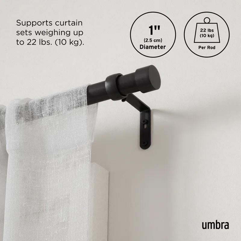 Umbra CAPPA Single Steel Curtian Rod