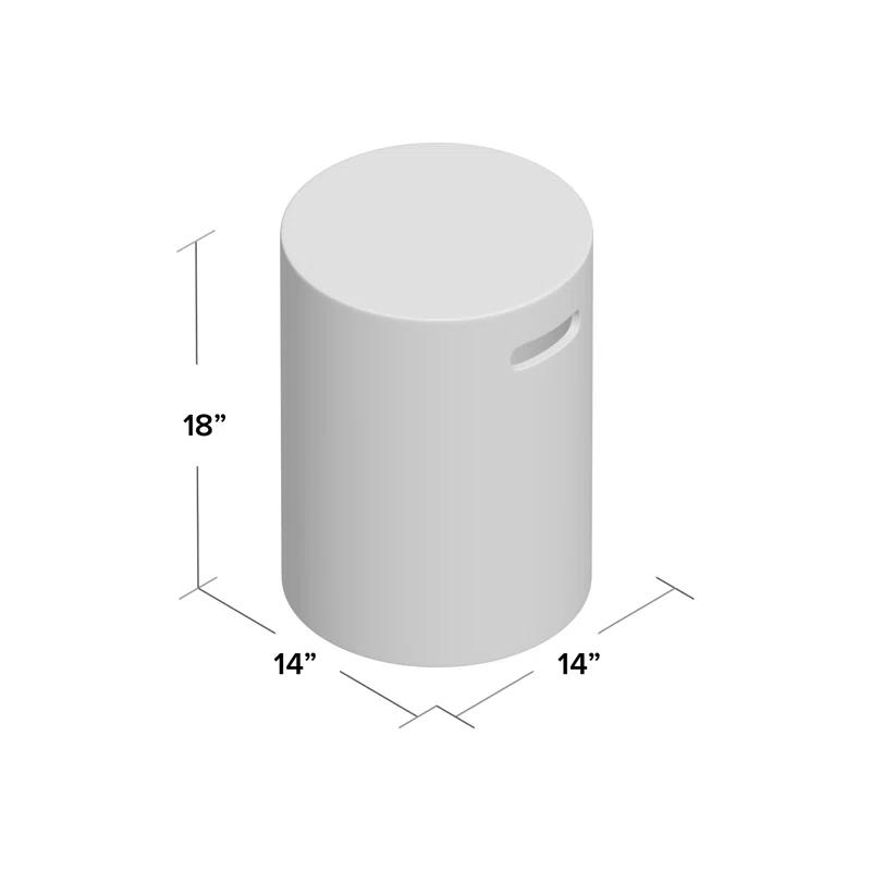 17 Stories Kazuhide Concrete Accent Stool
