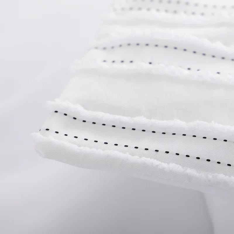 Microfiber / Polyester Machine Tufted Striped Comforter Set