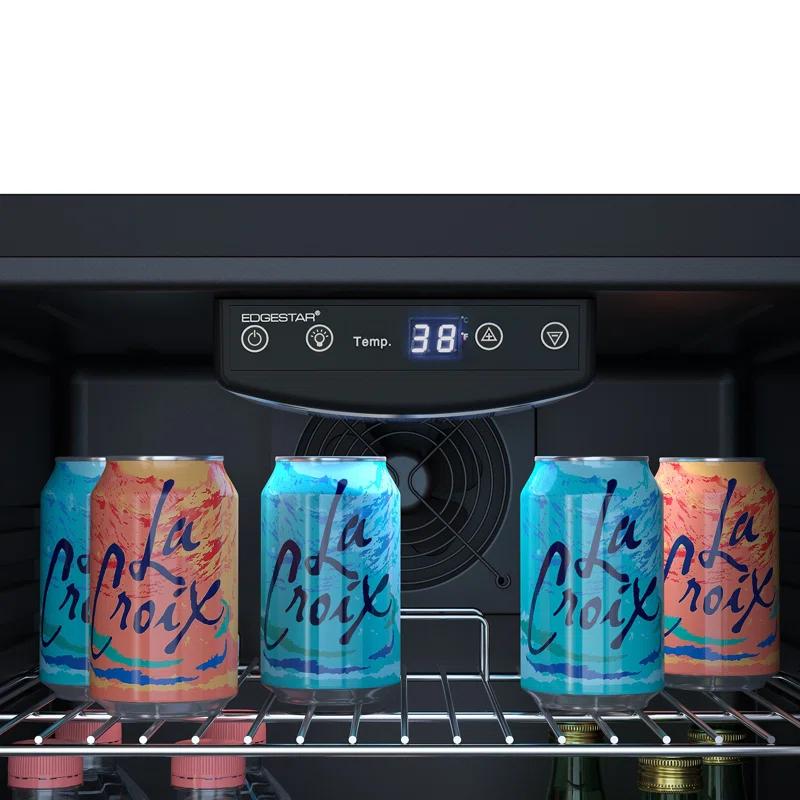 EdgeStar EdgeStar 18.88'' W Convertible 105 Cans (12 oz.) 3.36 Cubic Feet Beverage Cooler with Reversible Glass Door