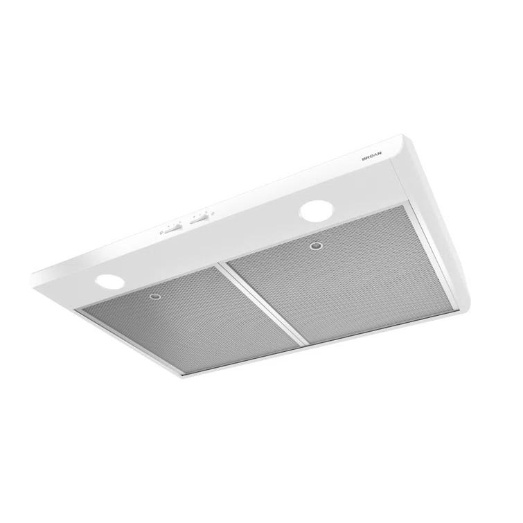 Broan NuTone Broan NuTone 30" Steel 250 CFM Convertible Under Cabinet Range Hood with Mesh Filter BKSH130WW