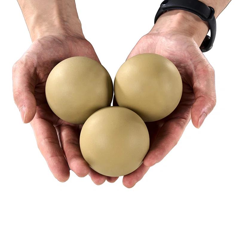 MD Sports Md Sports Roll & Score 3-pack Replacement Ball Set, Arcade Ball Toss Games Brown (Set of 3)