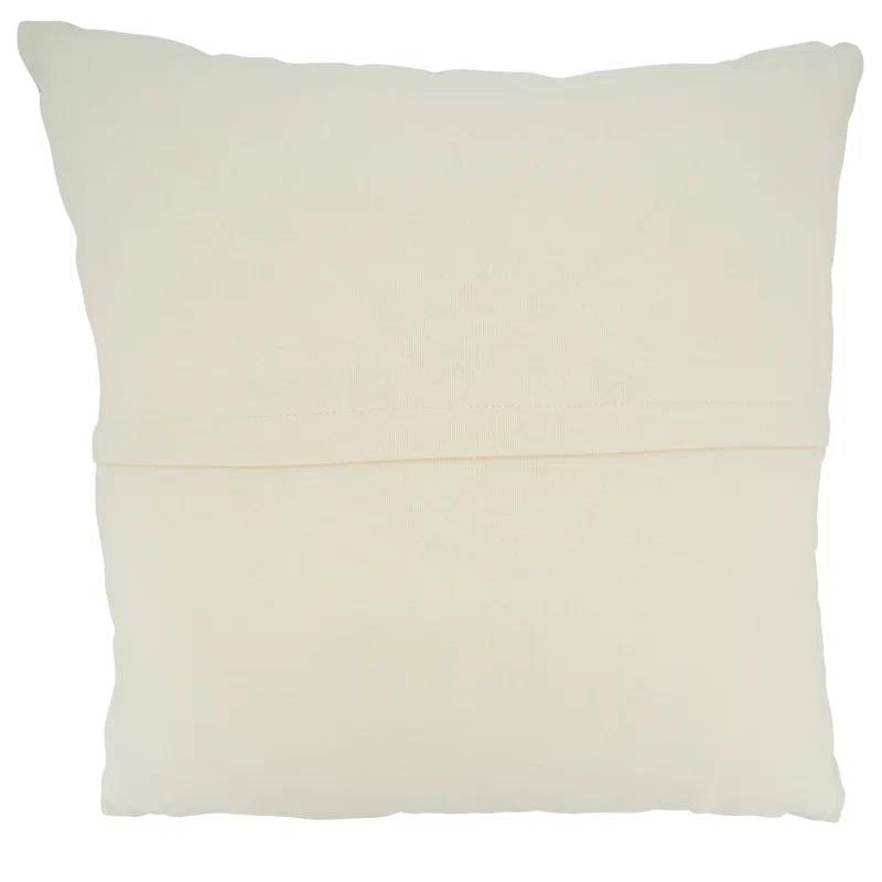 Saro Celeste Collection Geometric Cotton Blend Throw Pillow