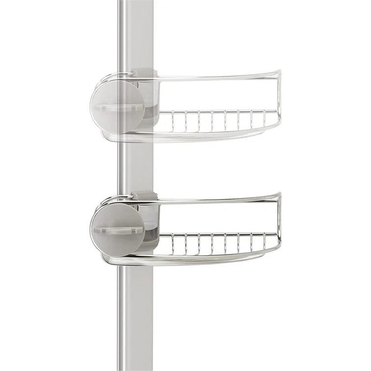 simplehuman Simplehuman Tension Pole Stainless Steel and Anodized Aluminum Shower Caddy