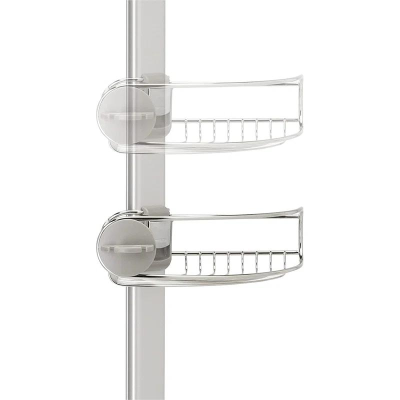 simplehuman Simplehuman Tension Pole Stainless Steel and Anodized Aluminum Shower Caddy