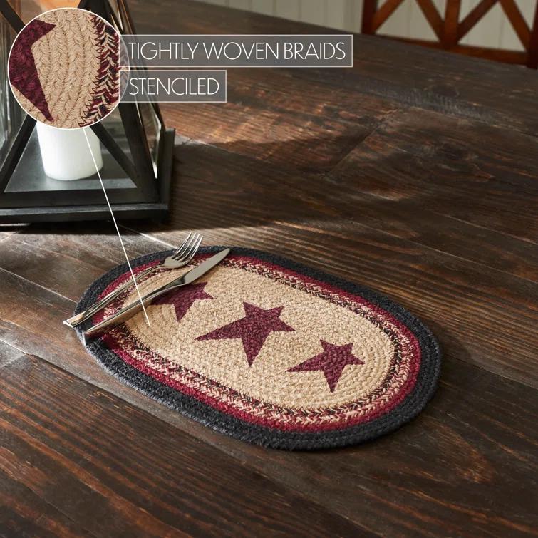 VHC Brands Connell Geometric Oval Placemat