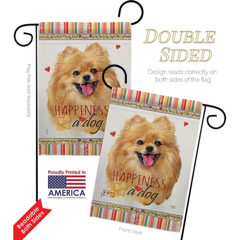 Breeze Decor Double Sided 18.5'' H x 13'' W Polyester Animal Flag Set