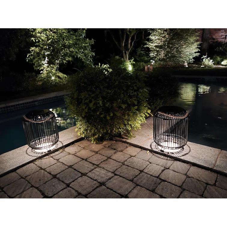 Bazz Solar Powered Integrated LED Outdoor Floor Lamp