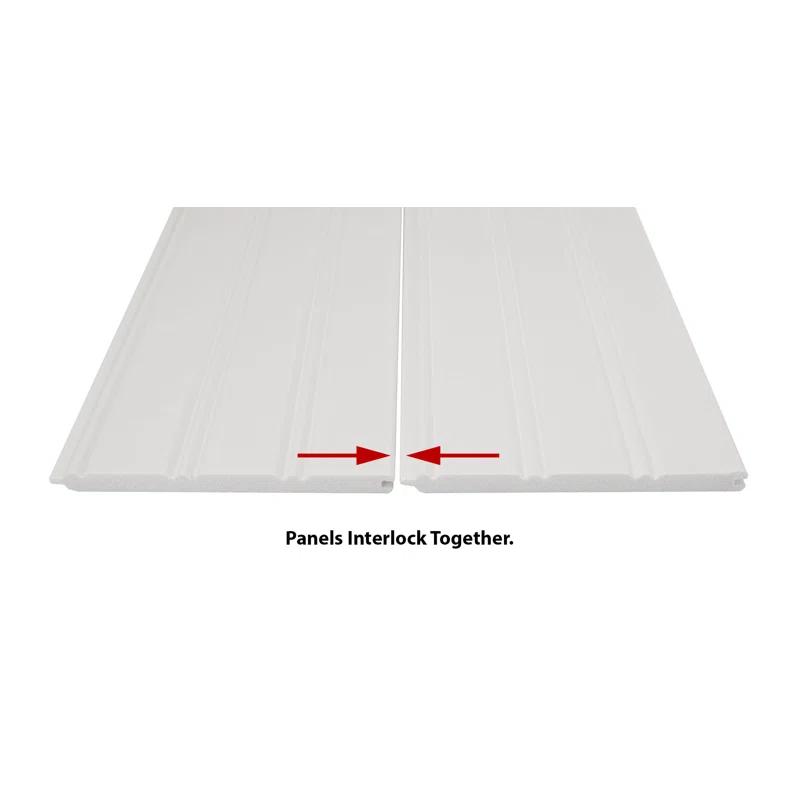 Outwater 96'' H x 5.25'' W x 0.375'' D Plastic Chair Rail