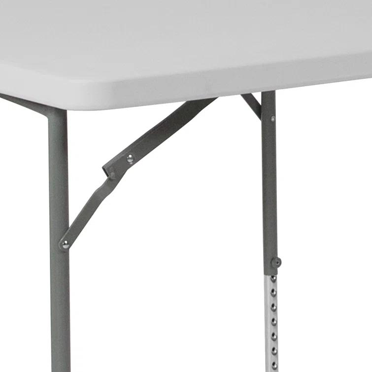 Flash Furniture Parker 2.79-Foot Square Height Adjustable Plastic Folding Table