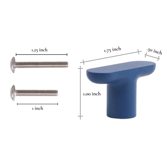 ROUS ROUS Mid-Century Modern Cabinet T Bar Drawer Knobs