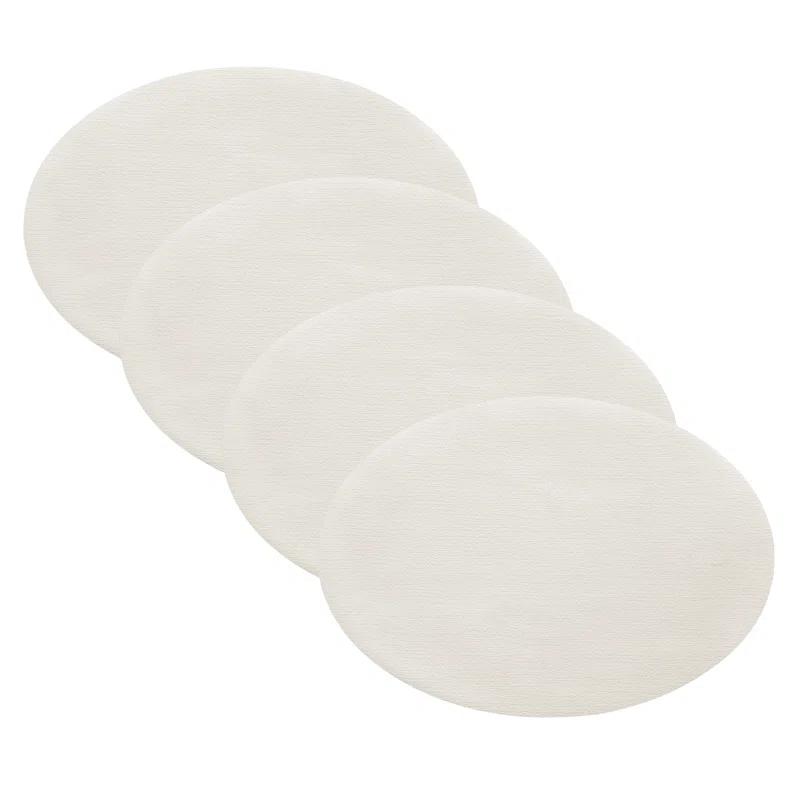 Manufacture Rock Oval Faux Leather Reversible Placemat (Set of 4)