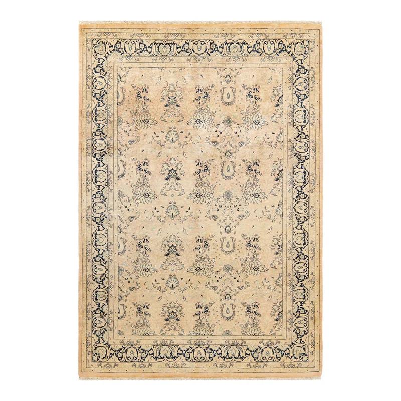 Isabelline Sholom One-of-a-Kind 6' 2" X 9' 0" 2000s Wool Area Rug in Beige