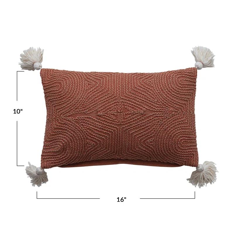 Bloomingville Embroidered Cotton Pillow Cover